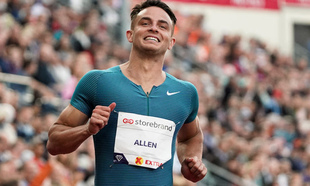 Devon Allen: the Olympic hurdler with one eye on the Super Bowl